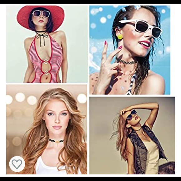 Gothic Black Dbl Strand Choker! - Picture 2 of 6